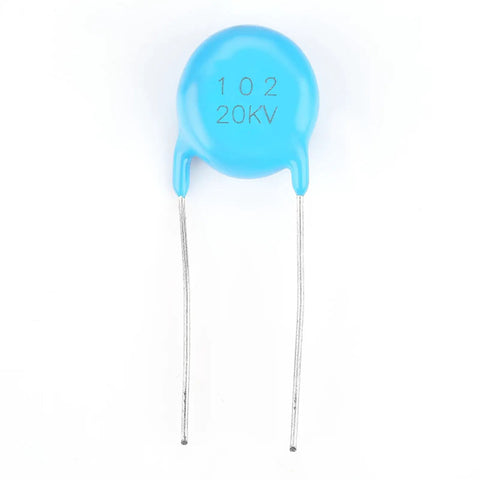 High Voltage Ceramic Disc Capacitors Set 20 Kv 1000 Pf Pro Grade HV Cap Kit For Uhf Instruments X Ray Machines And Electrostatic Generators Five Pieces Ships Worldwide blue ceramic disc capacitor 20kV 102