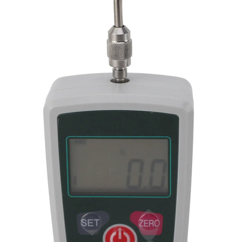 Digital Force Gauge Push Pull Tester 10N To 100N Compact Portable Aluminum Alloy Build Built In Sensor High Precision Readouts For Material Mechanics The Real Workhorse For Lab And Field Testing, front view