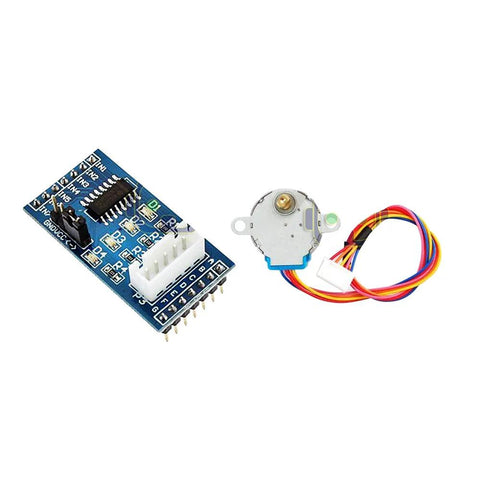 DEVMO 2-piece kit: 28BYJ-48 geared stepper motor with blue ULN2003 driver board for Arduino