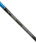 Mitsubishi Tensei 1K Pro Blue Golf Shaft With Adapter And Grip Extra Stiff X Flex angled view highlighting design and material.