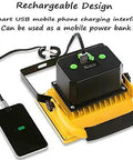 Rechargeable design of Spot Lighting Led Floodlight 500W 5000Lm Rechargeable Led Work Light with USB charging port.