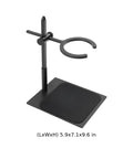 Adjustable Pour Over Coffee Stand Height Adjustable Aluminum Dripper Holder With Non Slip Base For Conical Filter Cups Compact Countertop Essential, black, 5.9x7.1x9.6 in.