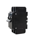 Side view of 50 Amp 120V/240V Miniature Circuit Breaker 2 Pole DIN Rail Mount UL489 Listed HCB1U-60 MCB with 10kA capacity