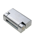 Industrial Zinc Alloy Rotary Corner Hinge For Sheet Metal Boxes And Cabinet Doors Light 2 Finish, one-piece design