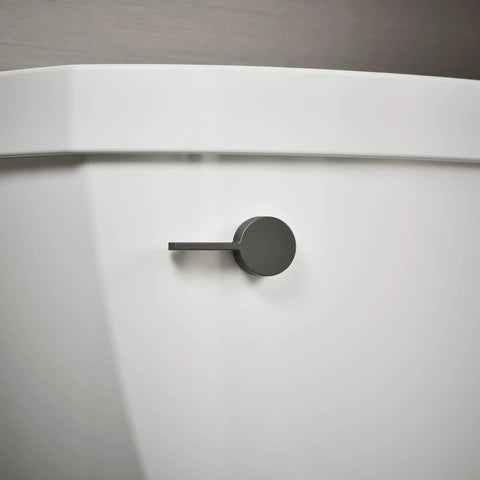 Cimarron Left Hand Toilet Trip Lever In Matte Black For Comfort Height Toilets, Solid Brass Construction, ADA Compliant, Corrosion Resistant