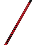 Gloss Black Graphite Driver Wood Shaft With Stiff Flex For Clean Contact And Crisp Launch Featuring Low Spin Mid Launch Design. Red shaft.
