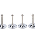 Top Shelf 304 Stainless Steel Heavy Duty Adjustable Leveling Feet Rustproof Anti Slip Furniture Legs, set of four with threaded bolts.
