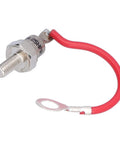 Heavy Duty 25A 1200V Rectifier Diode Module Built Rock Solid With Premium Molybdenum Construction, features a red wire.