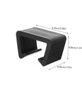 12 Pack Patio Furniture Clips And Sofa Fasteners For Outdoor Sectional Couches Easy Install Rattan And Wicker Furniture Connection Clips Garden Sofa Clips No Tools Needed - single black clip with dimensions labeled.