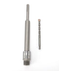 Heavy Duty Hole Saw Arbor Adapter And Drill Rod Connector For Round Shank Electric Hammers with a 220mm CRV steel shaft.