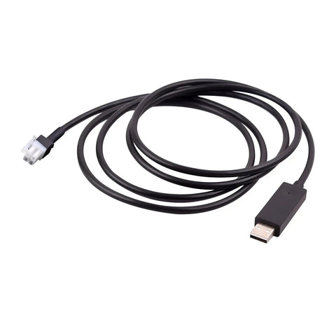 Six Foot Usb Programming Cable Icon Ev Golf Cart Wiring Harness Plug And Play Diagnostic Adapter visible with USB plug and controller connector.