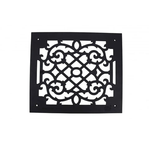 Victorian Style Ornate Air Grille For 12 By 14 Opening Heavy Duty Cast Aluminum Walkable Floor And Wall Vent Cover