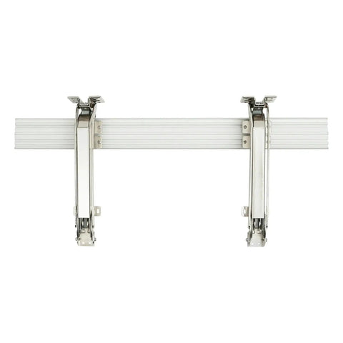 Heavy Duty Cabinet Door Hinges For Smooth Lateral Swing Built Tough Furniture Hardware with dual steel mounts and brackets.