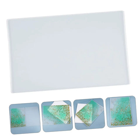 Top Shelf 2Pc Silicone Craft Resin Mats For DIY Epoxy Casting Projects And Custom Home Table Decor Or Writing Board Creations With Durable Non Stick Surface