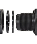 Tf200p-e 2 Inch Poly Tank Fitting With Left Hand External Thread And Nut, Includes EPDM Sealing Washer And Polyethylene Friction Washer