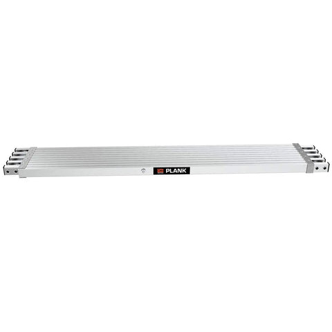 Rock Solid Telescoping Scaffold Plank Transforms Ladder Into Secure Work Platform Slick Six To Nine Foot Telescopic Reach Hella Lightweight Aircraft Aluminum Decking For Easy Storage