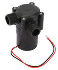 Hydroelectric Micro-Hydro Turbine Generator for Piped Water Systems, compact unit with dual magnetic clutch and wiring connection