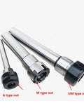 Must Have ER8 A Type Nut Straight Shank Extension Rod With Collet Chuck For CNC Milling Processing C8 Through C20 Models 150mm Long