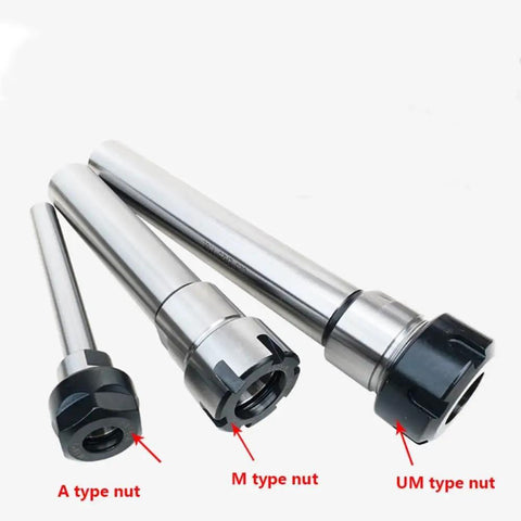 Must Have ER8 A Type Nut Straight Shank Extension Rod With Collet Chuck For CNC Milling Processing C8 Through C20 Models 150mm Long