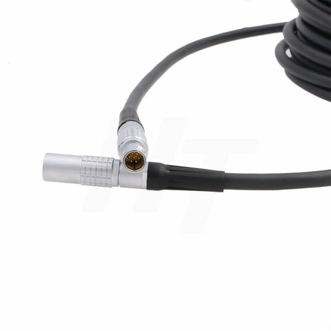 Dope 10 Meter Seven Pin Microphone Preamplifier Extension Cable For Bruel Kjær Sound Level Meter And Handheld Analyzers, Works With Type 2673 2669 2670, 1B Seven Pin Female To 1B Seven Pin Male, black cable with metal connectors