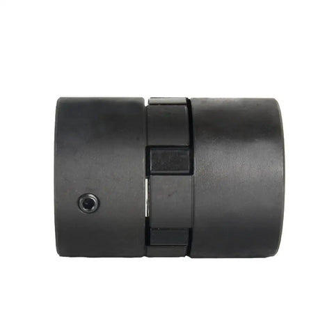 3/4 To 1-1/4 Inch L100 L-Jaw Coupling Set With Buna N NBR Rubber Spider For Wood Splitter Includes Two Halves And Insert Bore Range 3/4 To 1-1/4 Inch Keyways 3/16 And 1/4 Set Screws Heavy Duty Industrial Grade, black L100 jaw coupling with set screw