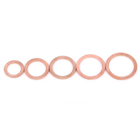 Top Tier Copper Flat Washer Assortment Set With M5 And M22 Sizes Perfect For Grounding Heat Conduction And Bolt Jobs On Machinery Frames Or Plumbing Projects Keeping Your Gear Cool And Connected Like Never Before. copper flat washers in mixed sizes