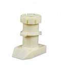 Durable PP Plastic Adjustable Cabinet Leveling Foot 4 Inch Furniture Leg for Kitchen and Bathroom Vanities, beige close-up