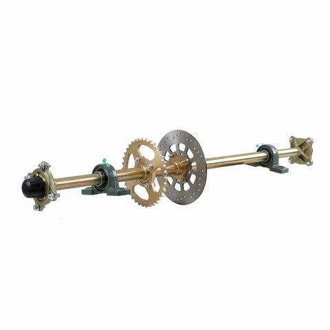 Rear Live Axle Kit 44 Inch For DIY Go Karts ATVs Golf Carts Lawn Mowers Quads And Drift Trikes With 530 Sprocket Hydraulic Brakes