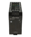 Front view of 240W Single Phase Switch Mode Power Supply 24VDC 10A Wide Input 85 To 264VAC Or 90 To 350VDC IP20 Enclosed For Industrial Automation S8VK-G24024 For Industrial Use.