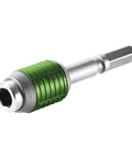 Centrotec Quick Change Bit Holder BHS 60 CE Magnetic 25 mm Shank Adapter in durable metal with green detailing