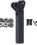Pro Grade Diagonal Dual Wheel Linear Knurling Tool For Metal Lathe Turning with knurling wheels and accessories shown