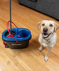 RinseClean Spin Mop And Bucket System For Clean Water Mopping Lets You Clean With Clean Water From Start To Finish with dog