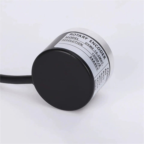 Beefy Solid Shaft Incremental Rotary Encoder For Industrial Motion Control With Precise Position And Speed Feedback And Digital Output OVW2 2MHC Durable Industrial Automation Encoder, black cable