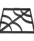 Black plastic DIY Friendly Concrete Mold For Stone Path Pavers 15.72 Inch Square With 1.57 Inch Depth Reusable Stepping Stone Molds