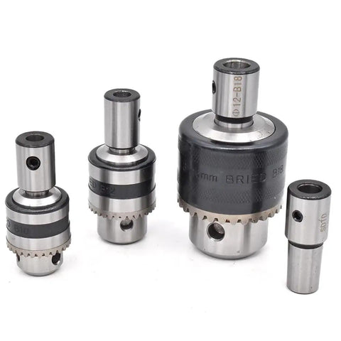 Light Duty Drill Chuck Set With Arbor Adapter For B10 B12 B16 B18, A Flexible Chuck Kit For Quick Bit Changes And Wide Range Drilling, Includes Arbor Adapter For Broad Compatibility In DIY And Workshop Use Pro Grade Build