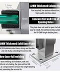 Stainless Steel 304 Railing Post Kit For Outdoor Decks And Stairs Featuring Adjustable Mounts And A Brushed Silver Finish Fit For 10 To 12 Mm Glass Panels with thickened column and solid base plate.