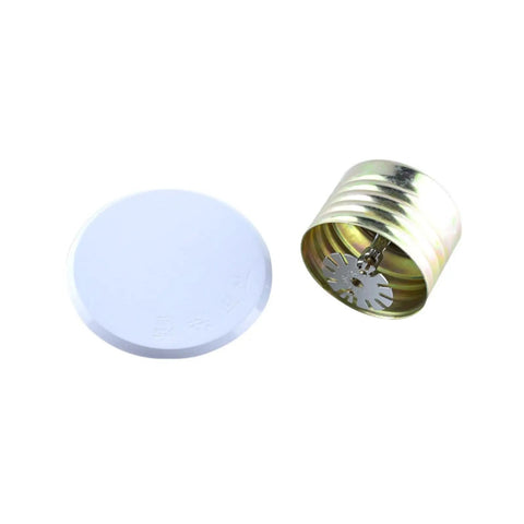 Two Pack Concealed Pendent Fire Sprinkler Heads R1/2 with metal flush ceiling cover and brass body for fire protection.