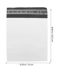 White Poly Mailer Envelopes 16x22 Inches Self Sealing Shipping Bags Waterproof Tear Resistant for Packaging and Mailing Supplies