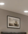 24 Piece 6 Inch Led Recessed Ceiling Lights With Junction Box, bright illumination in a modern bedroom setting.