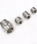Heavy Duty Titanium Screw Pivot Upgrade Kit With Lanyard Tube Standoff Spacer And Blade Stop Hardware parts, four titanium standoff spacers.