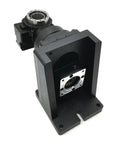 Top Shelf Fourth And Fifth Axis Motorized Hollow Rotating Platform Indexing Rotary Table Precision Cnc Rotation Stage For Robotic Arm Marking Rig side view with black housing and metal flange.