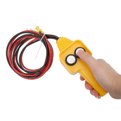 Heavy Duty 12 Volt Electric Winch With 4500 Lb Pulling Capacity Perfect For Off Road Recovery And Vehicle Towing Jobs On Any Trail remote control with wires