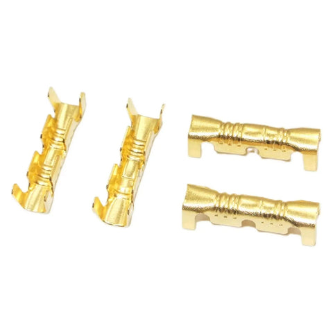 ZCKHNQOP 300 Piece Heavy Duty U Shape Copper Ring Terminals Assortment Kit For Car And Motorcycle Wiring Jobs Crimp Connectors gold terminals