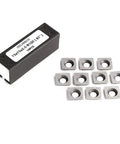 Pro Grade Spiral Shelix Carbide Insert Set For Wood Planer Heads, 15mm Square Cutters 15x15x2.5mm R100, 10 PC