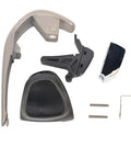 Super Sleek Replacement Gear Shift Knob Handle Cover Kit To Fix Worn Dings And Damage With Easy Install For Many Car Models And Smooth Daily Drives black plastic repair kit with clips and trim pieces