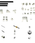 Kickass CNC Machined 2020 2040 Aluminum Extrusion Frame Kit For I3 A8 Desktop 3D Printer DIY Upgrades parts and accessories layout