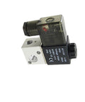 Image of AC110V 39mA 2 Position 3 Way Pneumatic Solenoid Valve Direct Action with 4.5W power, showing 10mm port connection.