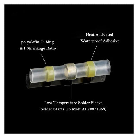 Check Out These Sweet 30 Piece Butt Splice Wire Connector Kits With Heat Shrink Soldering Terminals And Seal Sleeves For Your Welding Cable Projects That Totally Rock. Heat shrink solder splice sleeve, copper core, waterproof adhesive.