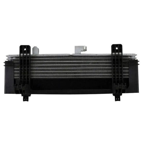 Heavy Duty Transmission Oil Cooler For Chevy Silverado 2500HD And 3500HD Plus Gmc Sierra 2500HD And 3500HD From 2015 To 2019 Keppin' Your Truck Cool And Runnin' Smooth With Reliable Performance Today. black aluminum transmission cooler with mounting brackets for 2015-2019 trucks