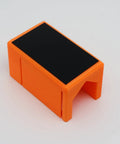 Compact 90 Degree And 45 Degree Cutting Guide For Woodworking, Portable orange plastic miter and straight cut guide with black top